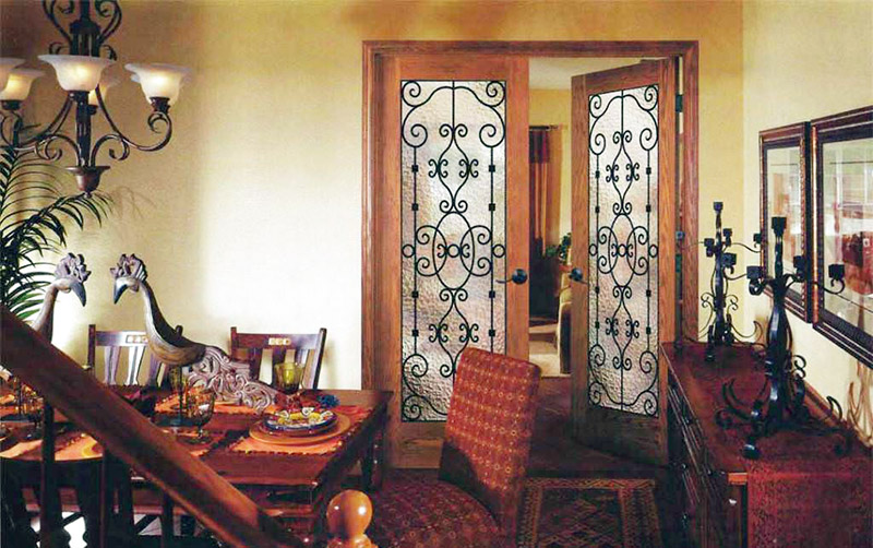 Decorative design of interior doors